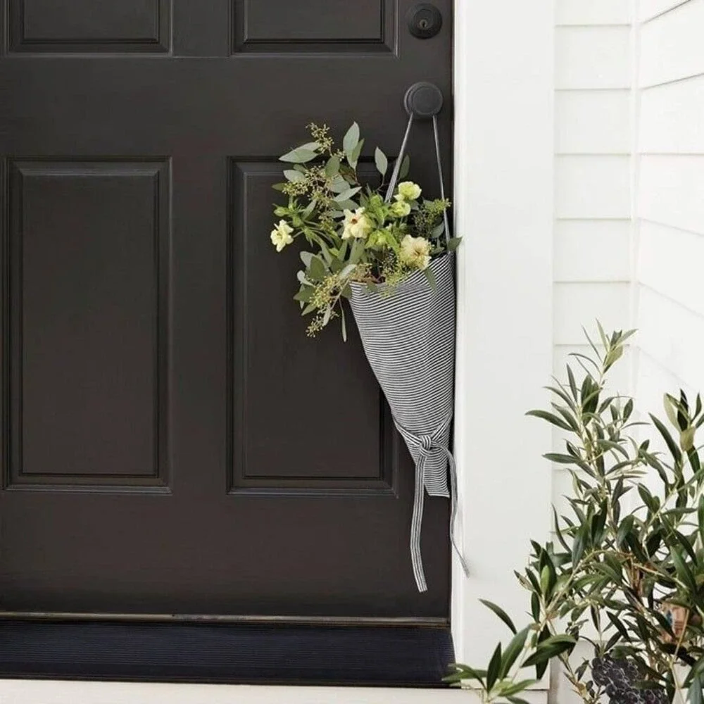 Conical Striped Fabric Flower Market Tote - Hearth & Hand‎ Magnolia, Target